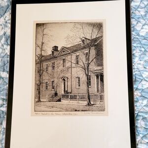 Elegant Black and White Architectural Art Print
